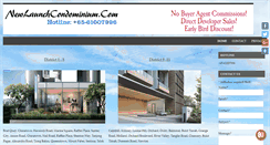 Desktop Screenshot of newlaunchcondominium.com